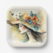 EXTRAVAGANTE HAT PAPIERPLATTE PAPPTELLER (Vorderseite)