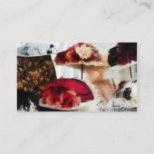 Extravagante Hennen Visitenkarte (Rückseite)