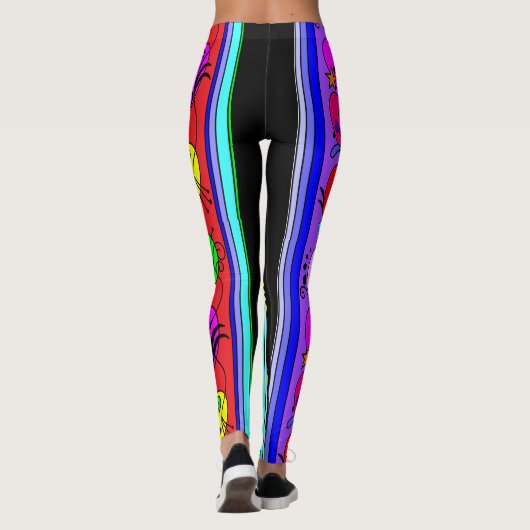 Extravagante Herzen Leggings (Rückseite)