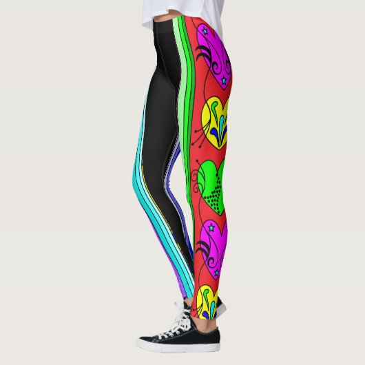 Extravagante Herzen Leggings (Links)