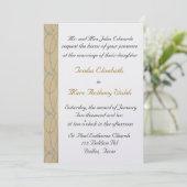 Extravagante Hochzeitseinladung Einladung (Stehend Vorderseite)