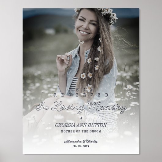 Extravagante Hochzeitserinnerung reserviert Foliendrucke (Vorderseite)