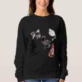extravagante Hühnercockatrium Sweatshirt (Vorderseite)