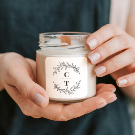 Extravagante Initials bearbeitbare Farbkleber für Runder Aufkleber