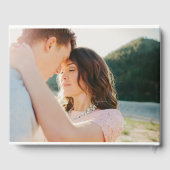 Extravagante Initials Wedding Foto Gästebuch (Rückseite)