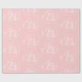 Extravagante JOY Letters - modisches, helles Rosa Geschenkpapier (Flach)
