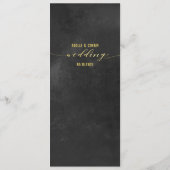 Extravagante Kalligrafie-Skripte für Black Chalkbo Menükarte (Rückseite)