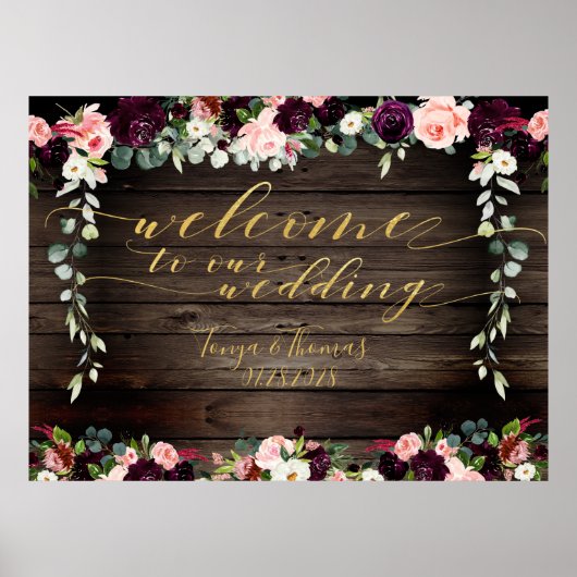 Extravagante Kalligraphie aus weißem Holz - Willko Poster (Vorne)