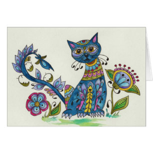 Extravagante Katze