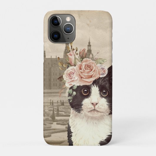 Extravagante Katze & Burg Case-Mate iPhone Hülle (Rückseite)