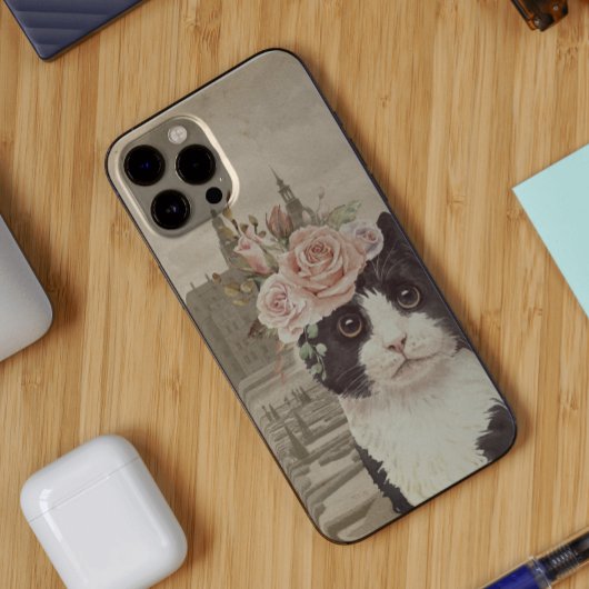 Extravagante Katze & Burg Case-Mate iPhone Hülle