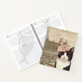 Extravagante Katze & Das Schloss Notizblock