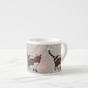 Extravagante Katze, die Sie Espressotasse