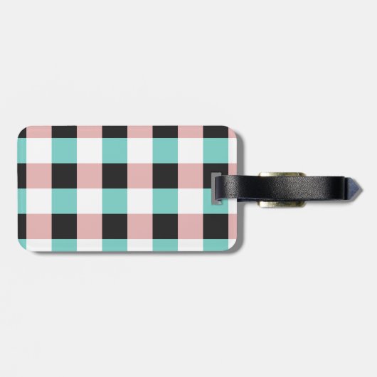 Extravagante Katze mit Monogramm des Monocle-| Gepäckanhänger (Rückseite horizontal)