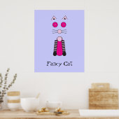 Extravagante Katze Poster (Küche)