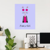 Extravagante Katze Poster (Heimbüro)
