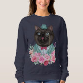 Extravagante Katze Sweatshirt (Vorderseite)