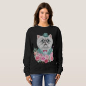 Extravagante Katze Sweatshirt (Vorne ganz)