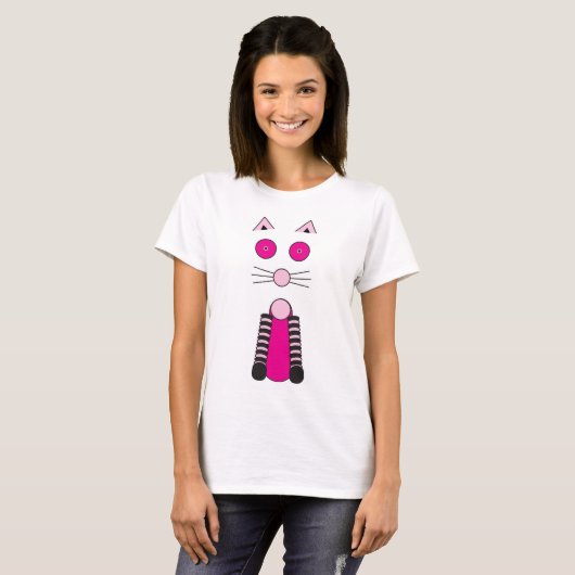 Extravagante Katze T-Shirt (Vorne ganz)