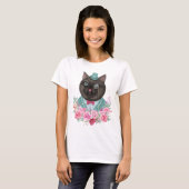 Extravagante Katze T-Shirt (Vorne ganz)