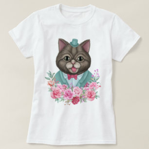 Extravagante Katze T-Shirt
