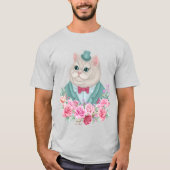 Extravagante Katze T-Shirt (Vorderseite)
