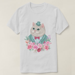 Extravagante Katze T-Shirt