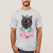 Extravagante Katze T-Shirt (Vorderseite)