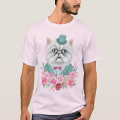 Extravagante Katze T-Shirt (Vorderseite)