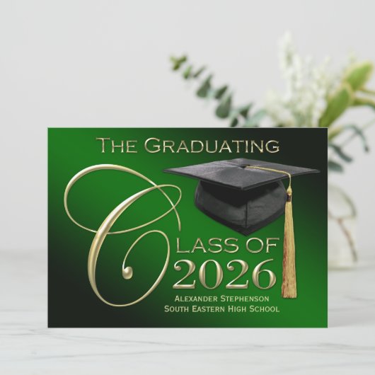 Extravagante Klasse der Ankündigung des grünen Abs (Stehend Vorderseite)