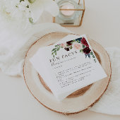 Extravagante Klassik Brown Trivia Fun Fakten Hochz Serviette