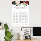 Extravagante Klassische Hochzeitstabelle Poster (Heimbüro)