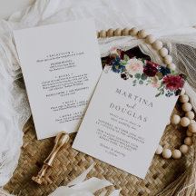 Extravagante klassische Rose Back & Front Hochzeit