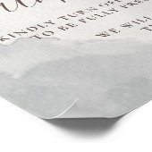 Extravagante klassische Rose Hochzeit ohne Stecker Poster (Ecke)