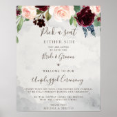 Extravagante klassische Rose Hochzeit ohne Stecker Poster (Vorne)