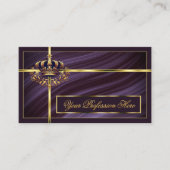 Extravagante königliche Lila Goldkrone Sumptue und Visitenkarte (Vorderseite)