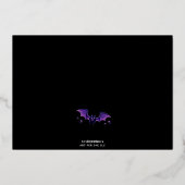 Extravagante Kostüme & Cocktails Einladung nach Ma (Rückseite)