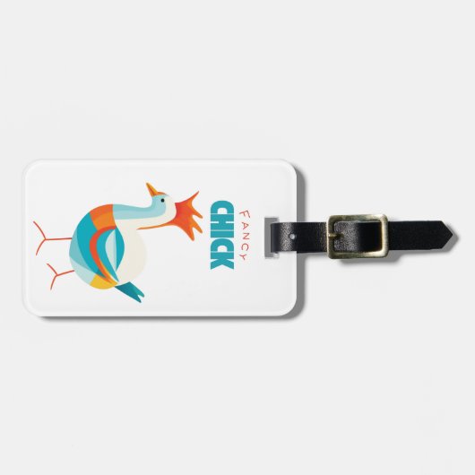 Extravagante Küken Gepäckanhänger (Vorderseite horizontal)