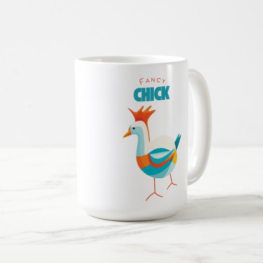 Extravagante Küken Kaffeetasse (VorderseiteRechts)