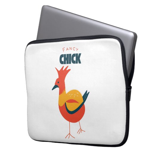 Extravagante Küken Laptopschutzhülle (Vorderseite Links)