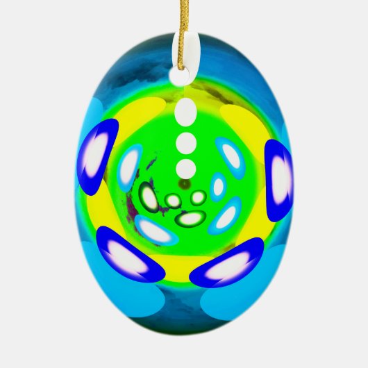 Extravagante Kunst Keramik Ornament (Vorne)