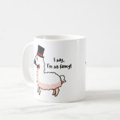 Extravagante Lama-Tasse Kaffeetasse (Vorderseite Links)