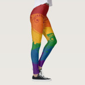 Extravagante LGBTQ-Fahne mit geschwungenen und wir Leggings (Rechts)