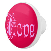 Extravagante LIEBE Keramikknauf (Rechts)