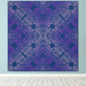 extravagante lila Arabeske-Bauweise Leinwanddruck (Insitu (Holzboden))