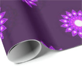 EXTRAVAGANTE LILA BLUME GESCHENKPAPIER (Rolleneckpunkt)