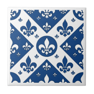 Extravagante Lilie Blue Fliese