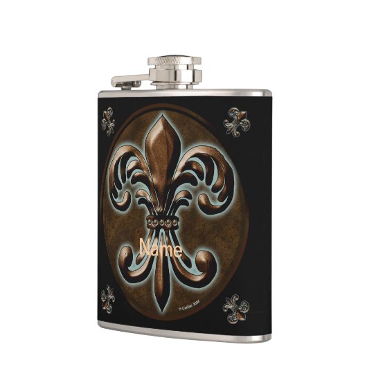 Extravagante Lilie Flachmann (Links)