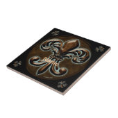 Extravagante Lilie individuelle Name Fliese (Seite)