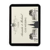 Extravagante Lilie New Orleans Szene Magnet (Vertikal)